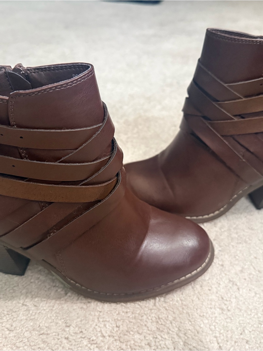 Journee Collection Brown Ankle Booties – Size 7